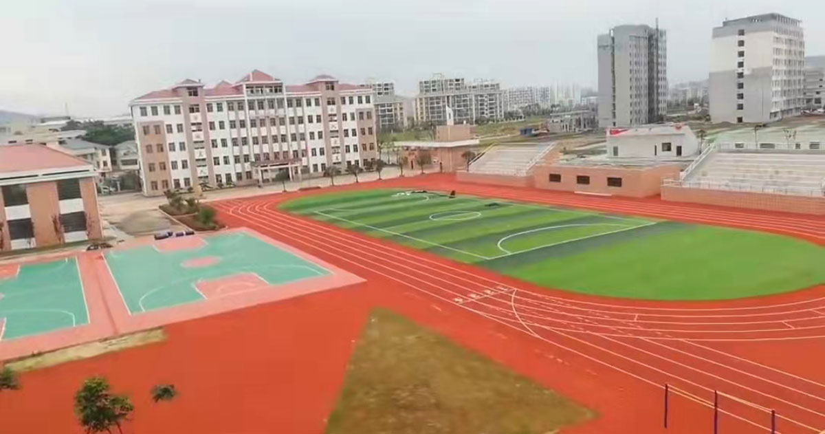 贛州石城古樟學校透氣型跑道